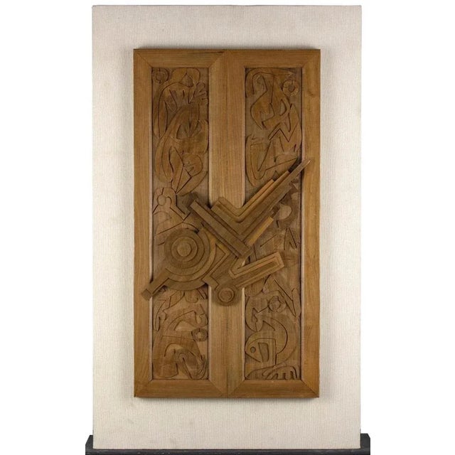 Modern Leo Guida, The Big Door 3, Mahogany Relief, 1986 For Sale - Image 3 of 3