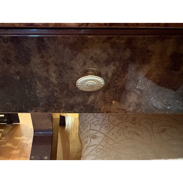 Mid-Century Modern 1950s Italian Modern Lacquered Goatskin Bar Designed by Aldo Tura, Attributed For Sale - Image 3 of 16