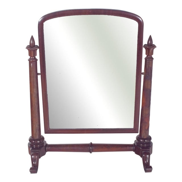 English Dressing Table Mirror with Turnings For Sale - Image 12 of 12
