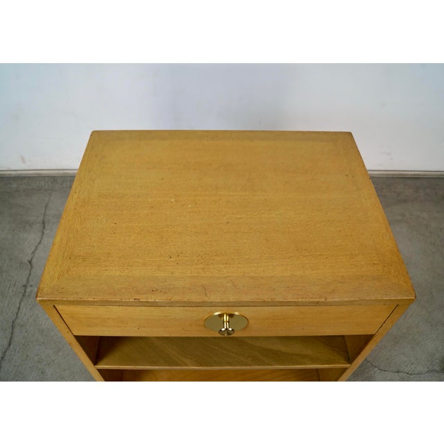 1950’s Mid-Century Modern Landstrom Blonde Nightstand For Sale - Image 9 of 12