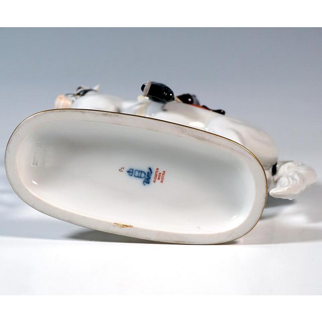 Piaffe with Rider Figurine from Augarten, 1960s For Sale - Image 6 of 7