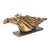 Art Deco Stylized Stallion Sculpture in Brass on Black Portoro Marble Base For Sale