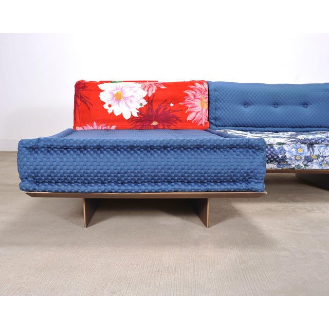 Royal Blue Mah Jong Kenzo Platform Sofa Hans Hopfer for Roche Bobois 21st Century For Sale - Image 8 of 18