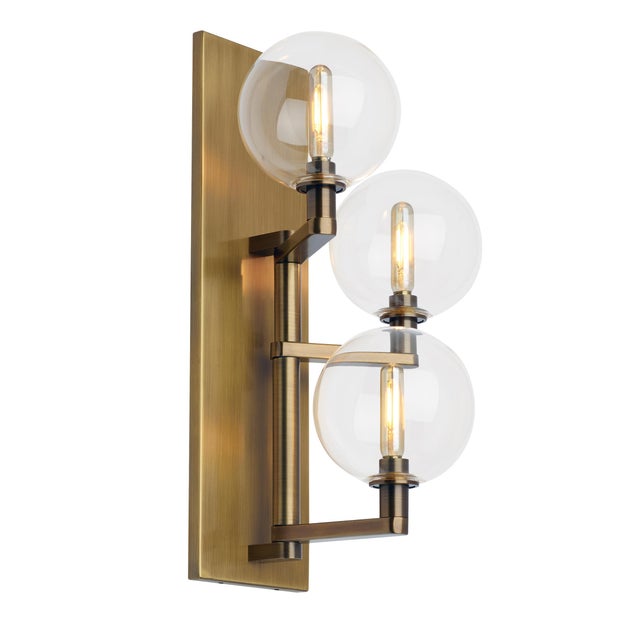 The Gambit Triple LED wall sconce light from Tech Lighting exudes undeniable beauty and warm contemporary style through...