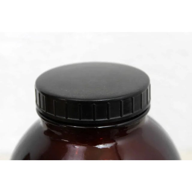 Black Borax Apothecary Jar, 1950 For Sale - Image 8 of 11