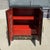 Late 20th Century Late 20th Century Heavily Carved Black Asian Cabinet With Gold Doors and Red Interior For Sale - Image 5 of 13