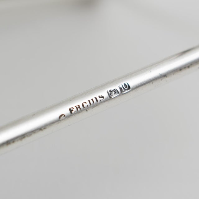 Ercuis Paris Silver Plate Bottle Holder Wine Pourer Server, Circa 1950 For Sale - Image 9 of 10