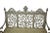 Victorian Victorian 19th Century Garden Bench by North American Iron Works For Sale - Image 3 of 10
