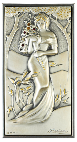 Portrait of Spring in Silver by Studio Ottaviani