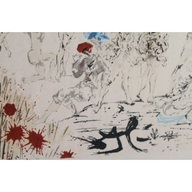 Dali L'Age d'Or de la suite Don Quichotte de la Mancha 1957 Signed Lithograph For Sale - Image 11 of 13