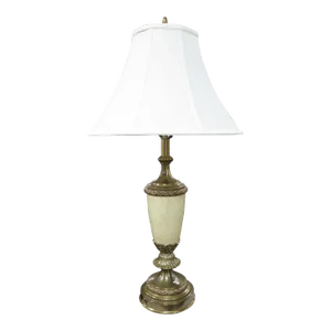 Brass & Faux Finish Lamp