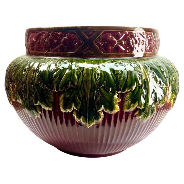 1920s Large Art Nouveau Belgian Jardinière, 1920 For Sale - Image 5 of 11