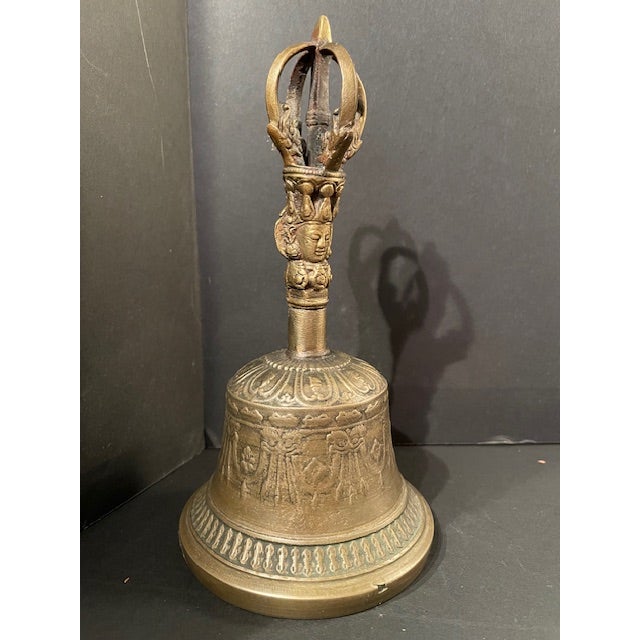 Vintage Vajrayana Buddhist Prayer Bell Tibet Nepal Bhutan For Sale - Image 13 of 13