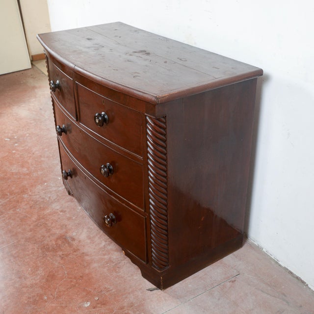 Antique English Mahogany Dresser For Sale - Image 4 of 18