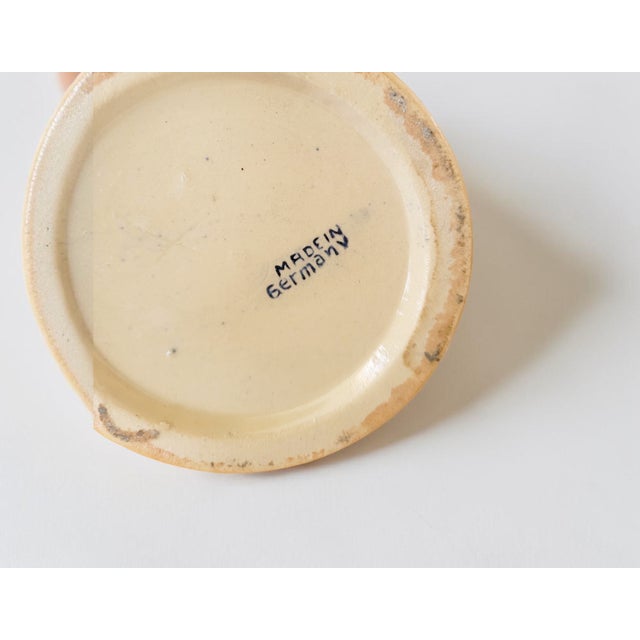Vintage German Lidded Beer Stein Mug with Relief Town Views in Glazed Stoneware, 1950s For Sale - Image 12 of 15