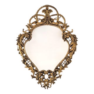 Rococo Louis XV-style Bronze Mirror For Sale