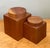 Mid-Century Modern Vintage Square Wood Storage Boxes - Set of 2 For Sale - Image 3 of 12