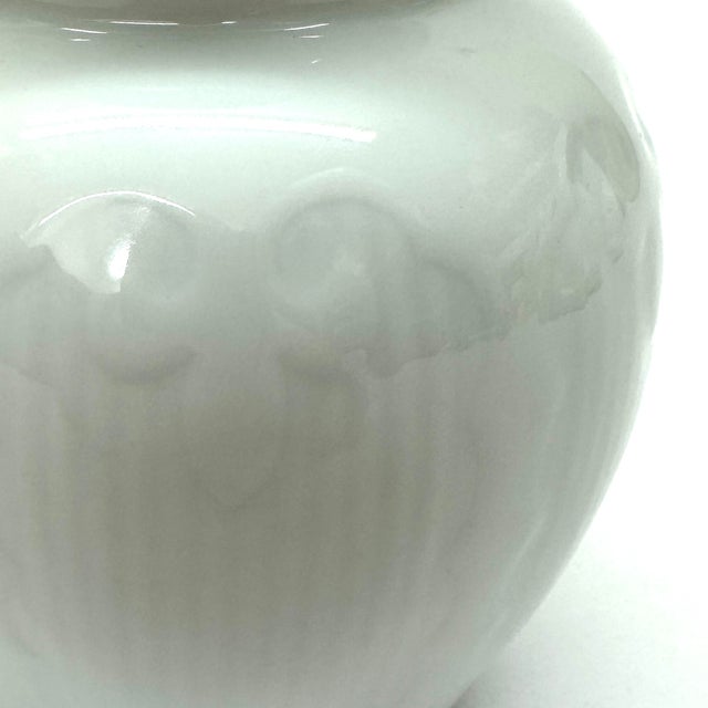 White Textured Ceramic Mid-Century Vase Curation, Made in Germany - Group of 5 For Sale - Image 9 of 18