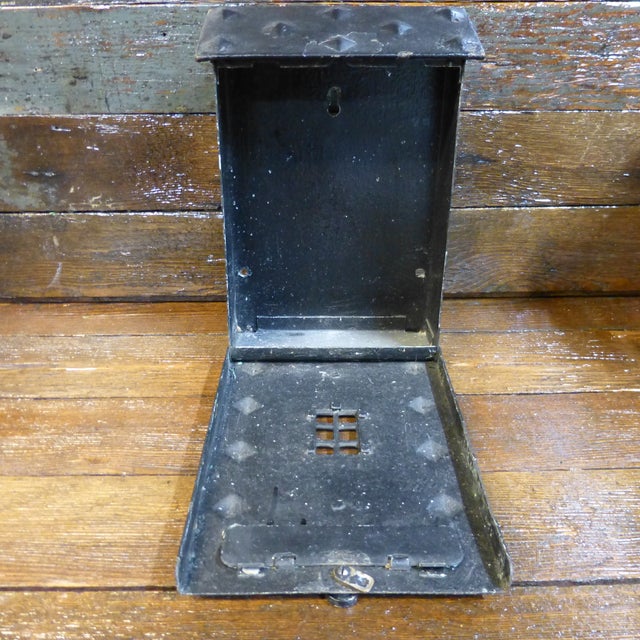 Vintage Black Cast Iron House Wall Mount Mailbox Chairish