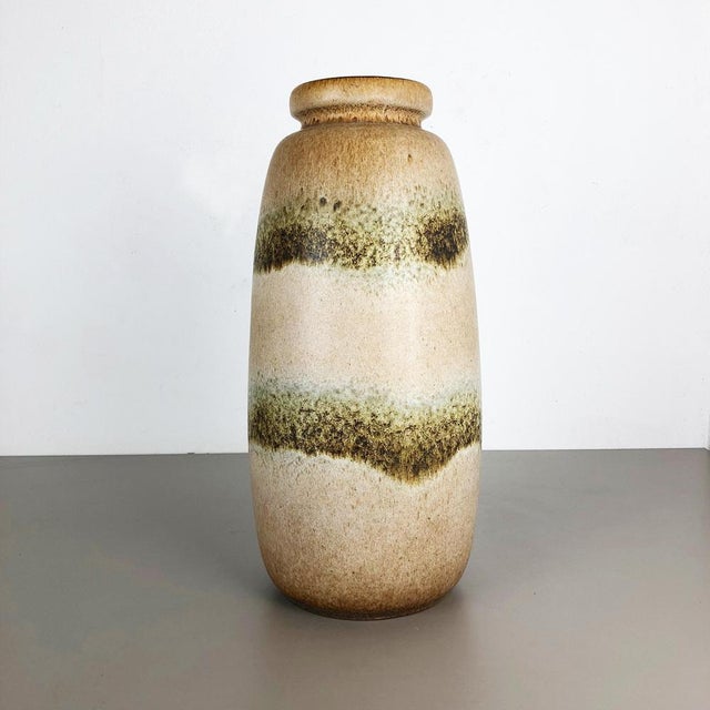 Article: Fat lava art vase XXXL version. Model: 284-47. Producer: Scheurich, Germany. Decade: 1970s: This original vintage...