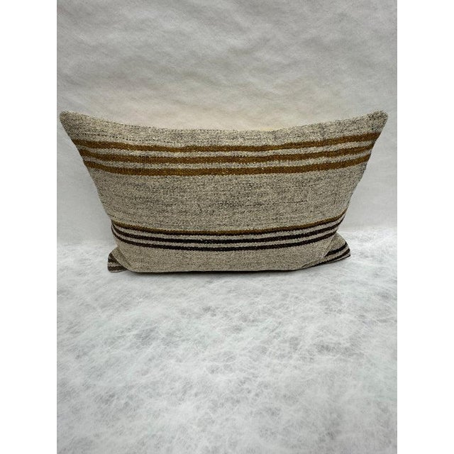 Turkish Hemp Pillow Cushion Natural Beige Brown Pillow Cushion Cover 16" x 24" #30085 Enhance your home decor with our...