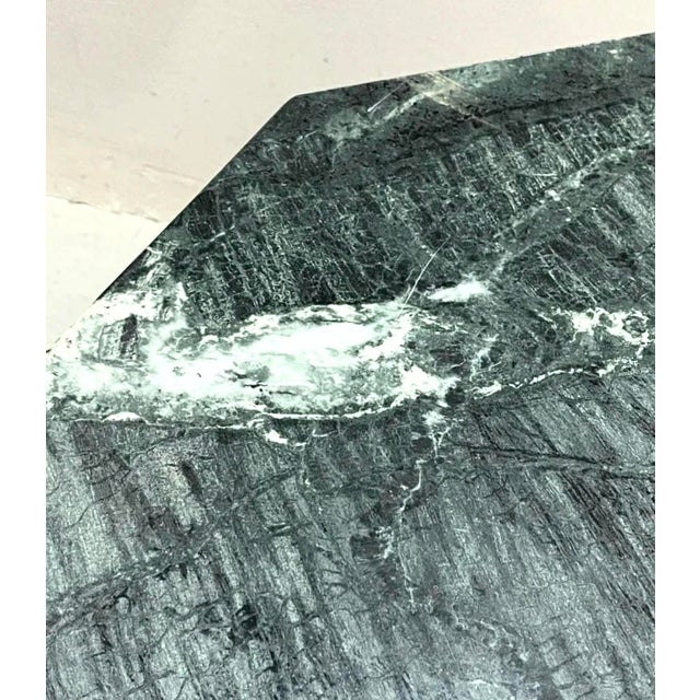 1970s Octagonal Green Marble Bistro Table For Sale In Atlanta - Image 6 of 9