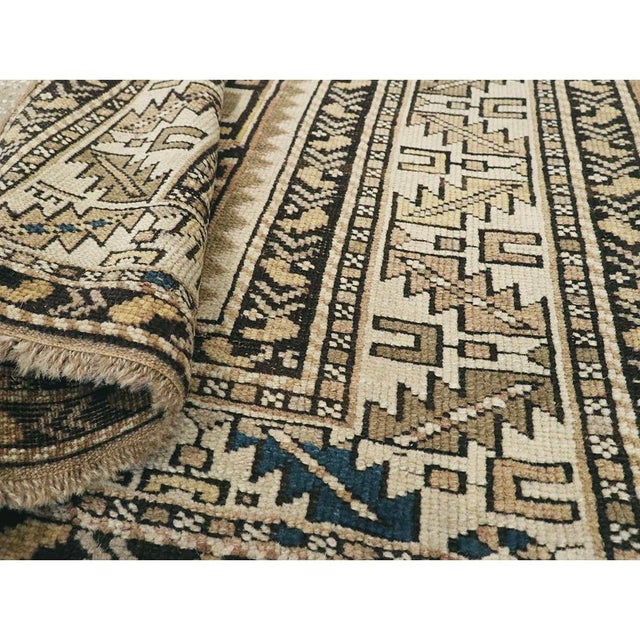 Galerie Shabab Collection Early 20th Century Caucasian Shirvan Throw Rug For Sale In New York - Image 6 of 6