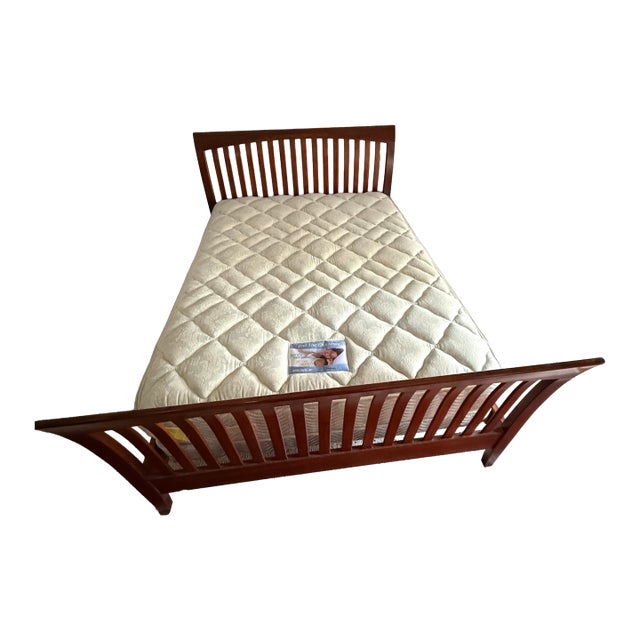 1990s Ethan Allen American Impressions Cherry Bed - Queen For Sale