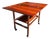 1960s Danish Modern Rosewood Flip Top Expandable Bar Cart For Sale