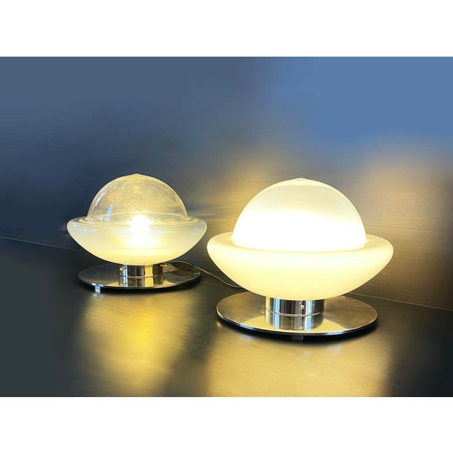 White Table Lamp - Ufo, 1970s For Sale - Image 8 of 8