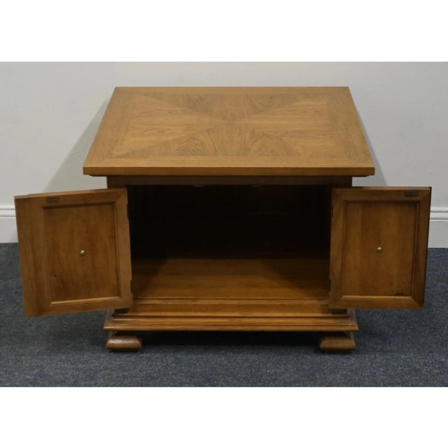 Thomasville Furniture Monterey Collection Spanish Mediterranean 28" Square Accent Storage End Table For Sale In Kansas City - Image 6 of 9