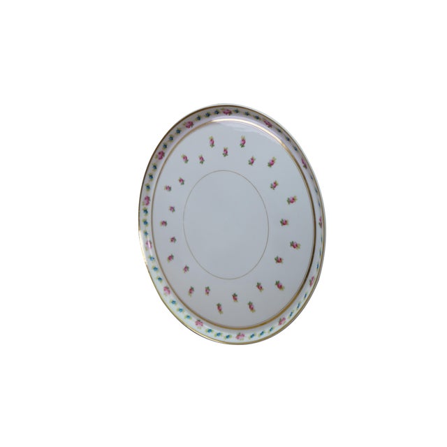 Large antique T&V Limoges porcelain plate / tray / platter, manufactured in France by Tressemann & Vogt. Hand-painted...