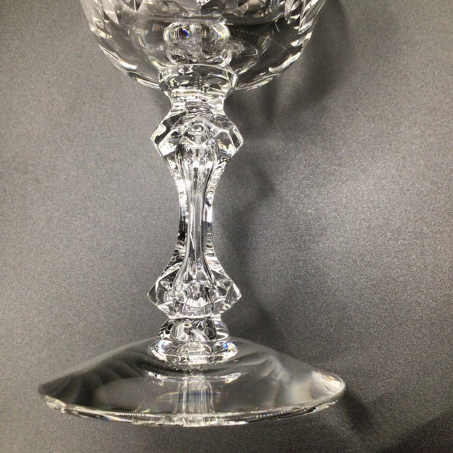 Transparent Tiffin Franciscan Water Goblets "Manchester" -Set of 9 For Sale - Image 8 of 12