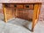Vintage Stickley Style Mission Arts & Crafts Solid Spindle Oak Writing Work Table Desk For Sale In New York - Image 6 of 9