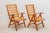Solid Pine Slat Folding Outdoor Chairs, 1950s, Set of 4 For Sale - Image 3 of 12