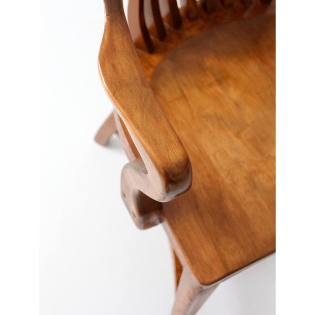 Early 20th Century Windsor Captain's Chair For Sale - Image 11 of 15