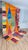 Handmade Moroccan Boujaad Rug, Orange Blue Green Diamond Patchwork, 9'8" X 6'7" For Sale - Image 13 of 13