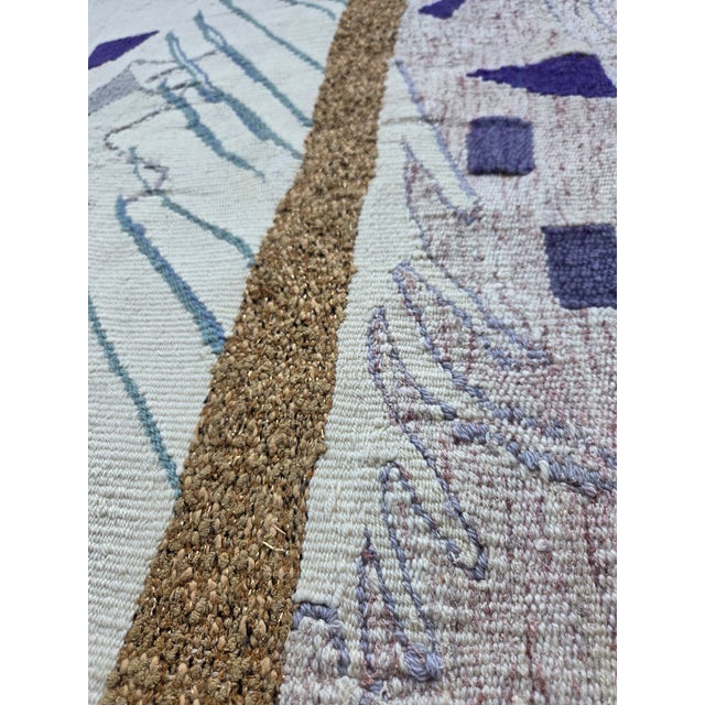 White Trinity : Law of Three Series Hand Woven Tapestry For Sale - Image 8 of 10