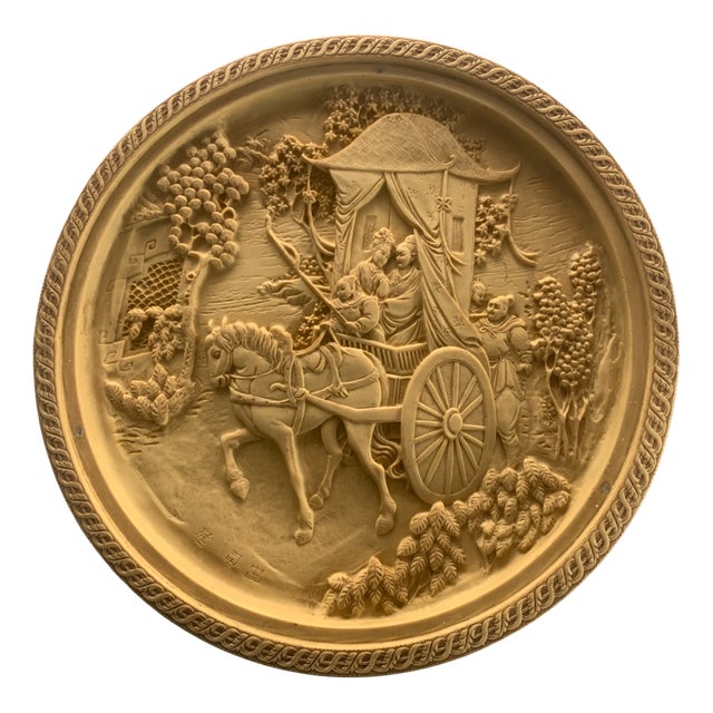 Carved Alabaster Artwork, 1970s For Sale