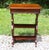 Antique Mahogany Empire Victorian Gothic Revival Trestle Lyre Nightstand Table For Sale - Image 9 of 18