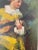 1920s Italian Figurative Oil Painting on Canvas of a Musician Playing the Guitar in a Yellow Coat, Framed For Sale - Image 10 of 13