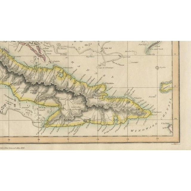 Antique Map of Cuba by John Thomson, 1816 For Sale - Image 5 of 13