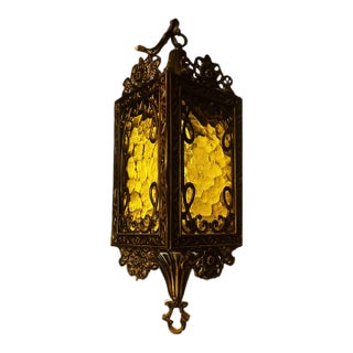 Vintage 1950s Swag Pendant Light For Sale