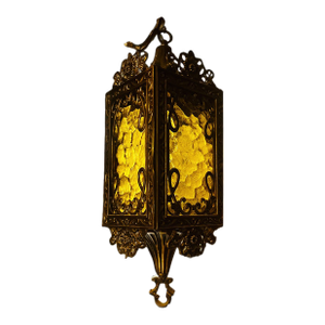 Vintage 1950s Swag Pendant Light