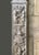 Antique early 20th Century Italian Renaissance style marble mantel having foliate and putti carved Corinthian colonette...
