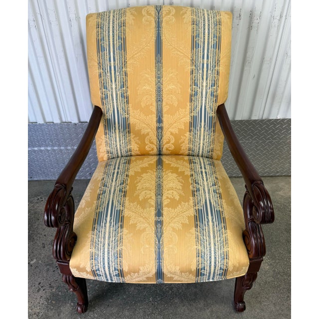 Hickory Chair Furniture Company Hickory Chair “Charles X” Neoclassical Armchair For Sale - Image 4 of 12