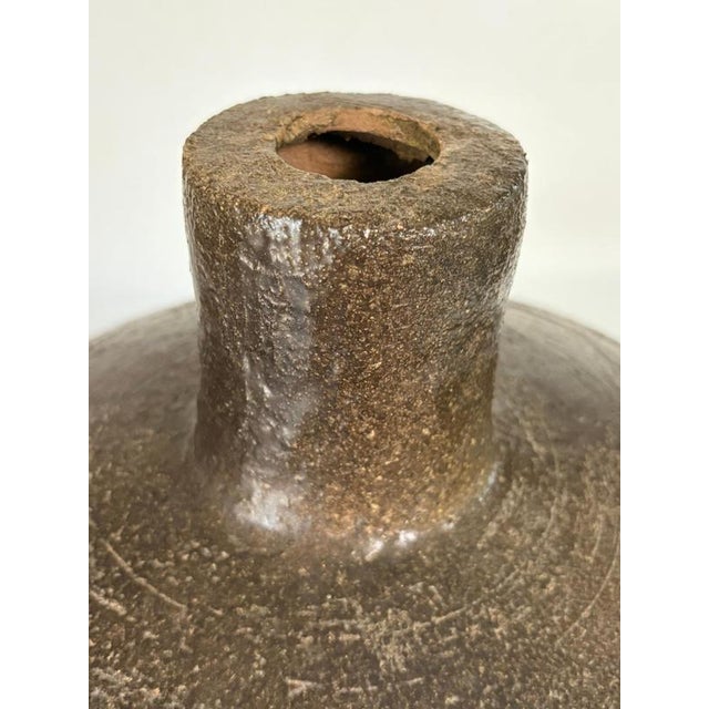 Brutalist Stoneware Vase, 1960s For Sale - Image 9 of 10