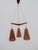 Cascading pendant lamp made of teak and cord by Temde, Germany, 1960s. Elegant Scandinavian design with a solid teak frame...