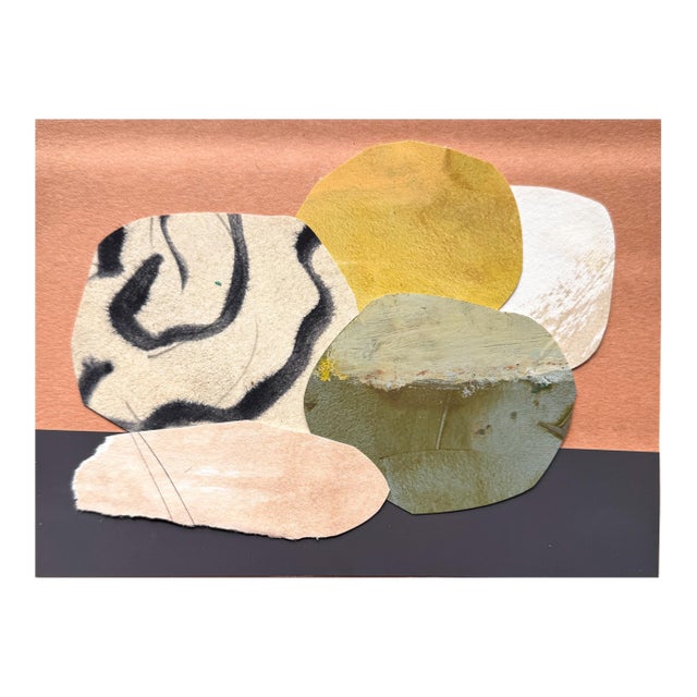 "New Directive 3" Original Mixed-Media Collage on Paper by Zac Woodiel For Sale