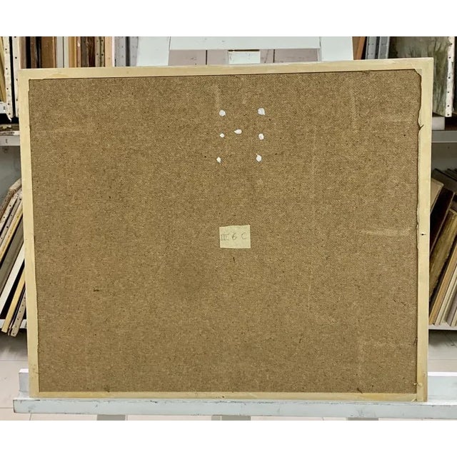 Olga Reiwald, Point jaune, 1950, Watercolor on Paper, Framed, in Very Good conditions. This piece has an attribution mark,...